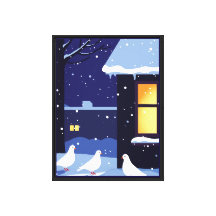 Winter cold and peace