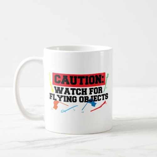 Winter Color Guard Caution Watch For Flying Coffee Mug
