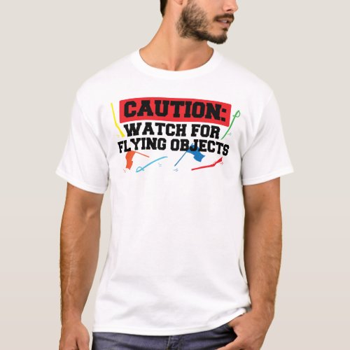 Winter Color Guard Caution Watch For Flying T_Shirt