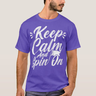 Winter Color Guard Keep Calm And Spin On T-Shirt
