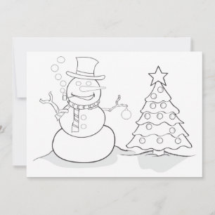 Winter Color me card