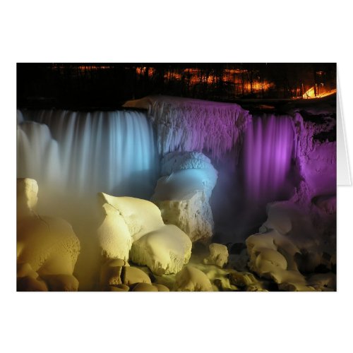 Winter Colors on Niagara Falls Note Card