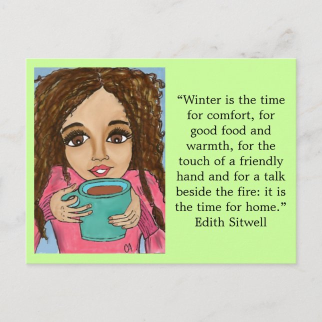 Winter comfort postcard (Front)