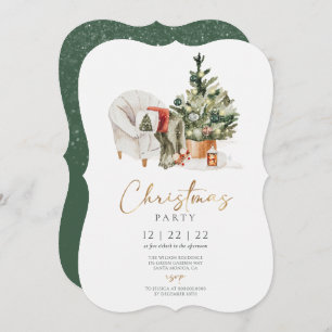 Winter Cosy Christmas Party Invitation