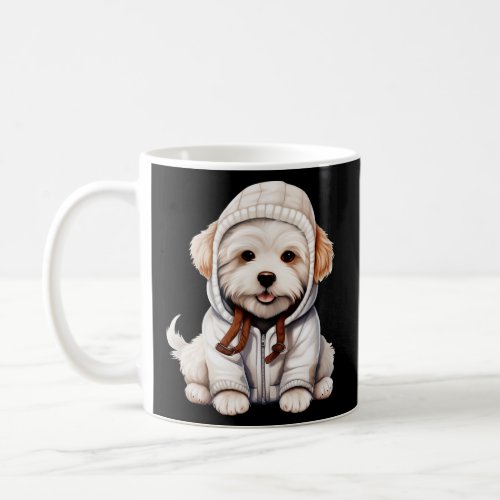 Winter Coton De Tulear Dog  Coffee Mug