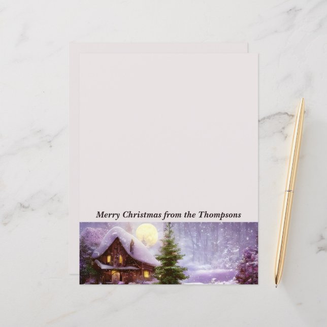 Winter cottage Christmas (Front/Back In Situ)