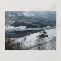 Winter Countryside, Scandinavia landscapes, Norway Postcard