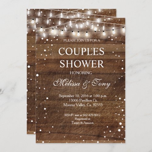 Winter Couple Shower Invitation