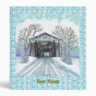 Winter Covered Bridge binder