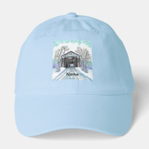 Winter Covered Bridge Hat