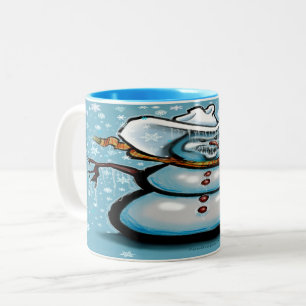 Winter Cowboy Two-Tone Coffee Mug