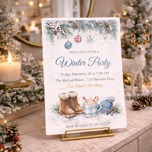 Winter Cozy Gathering Invitation
