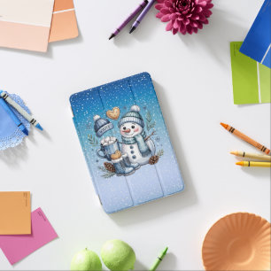 Winter Cozy Snowman iPad Mini Cover