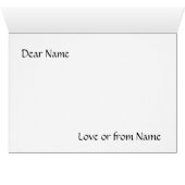 Winter crane bird illustration greeting card (Inside Horizontal (Bottom))