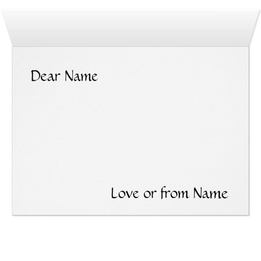 Winter crane bird illustration greeting card (Inside Horizontal (Bottom))