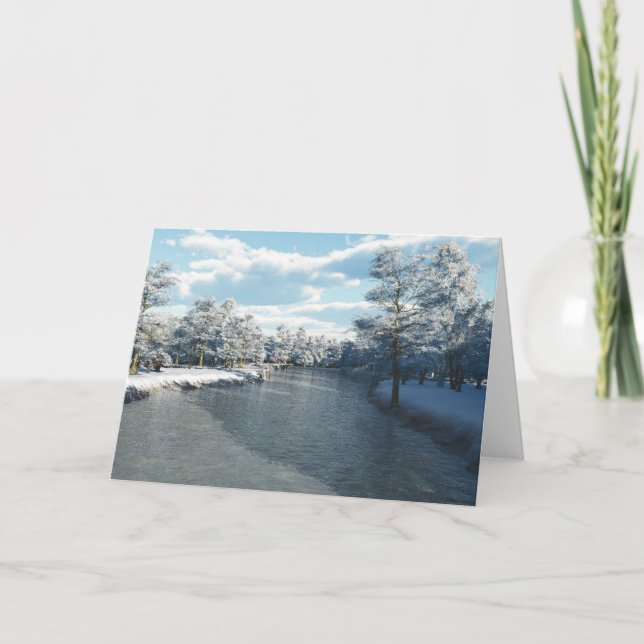 Winter Creek (Blank) Card (Front)