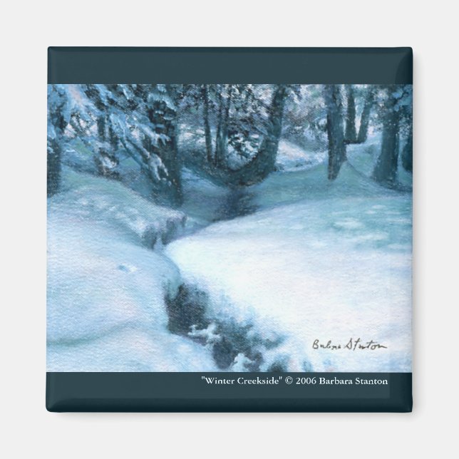 "Winter Creekside" Magnet (Front)