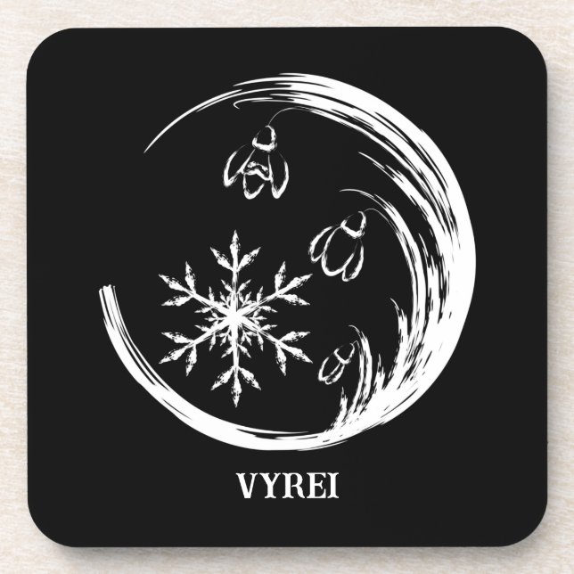 Winter Crest Beverage Coaster (Front)