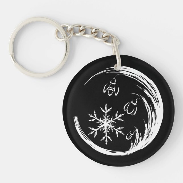 Winter Crest Keychain (Front)