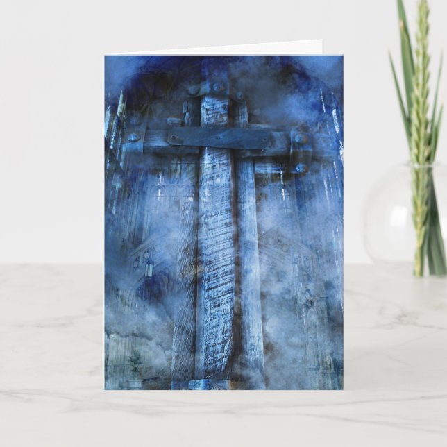 Winter Cross Holiday Card (Front)