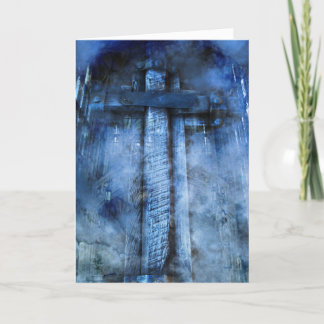 Winter Cross Holiday Card