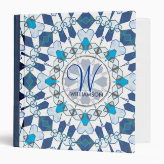 Winter Crystal Love Geometry Folder Binder