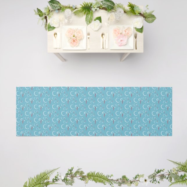 Winter Cyan Cute Snowman Family Pattern Outdoor Rug (Insitu (Wedding 2))