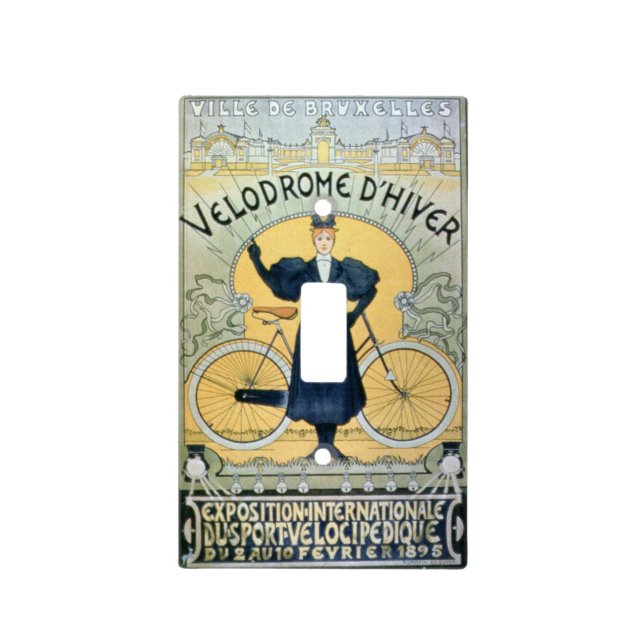 'Winter Cycle Racing Track', International Exhibit Light Switch Cover (Front)