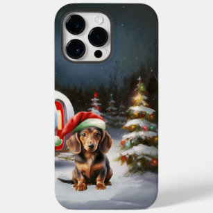 Winter Dachshund Caravan Christmas Adventure  Case-Mate iPhone 14 Pro Max Case