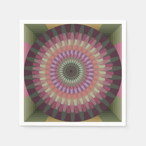 Winter Dahlia in Warm Muted Colors _ Alt Napkins