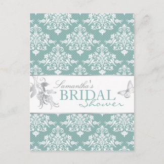 Winter Damask BRS Invitation Postcard
