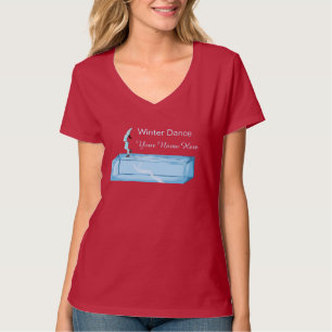 Winter Dance on Ice Cube Personalized T-Shirt