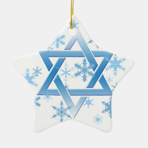 winter david ceramic ornament