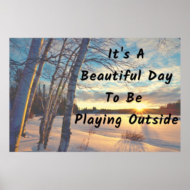 "Winter Day"  Beautiful Wall Art-Poster Poster (Front)