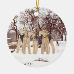 Winter Day Ceramic Ornament
