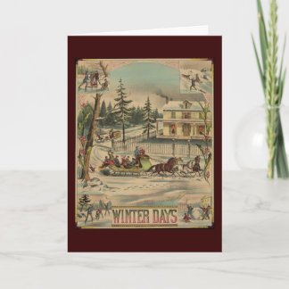 Winter Days Holiday Card