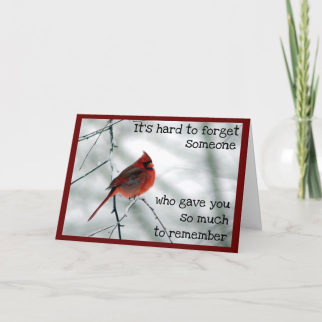 Winter Death of a Very Special Person Card (Front)