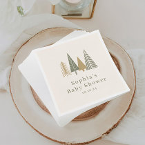 Winter December Baby Shower Napkins