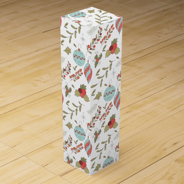 Winter Decorations Wine Box (Front)