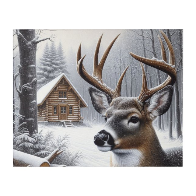 Winter deer/Buck art (Front)