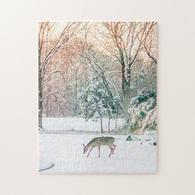 Winter Deer Jigsaw Puzzle (Vertical)