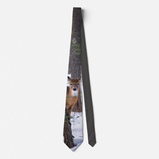 Winter Deer Neck Tie (Front)