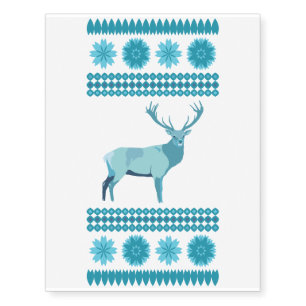 Winter Deer - Temporary Tattoos