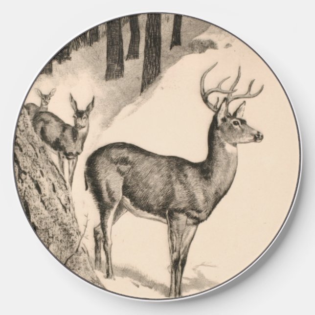 Winter Deer Wireless Charger (Front)
