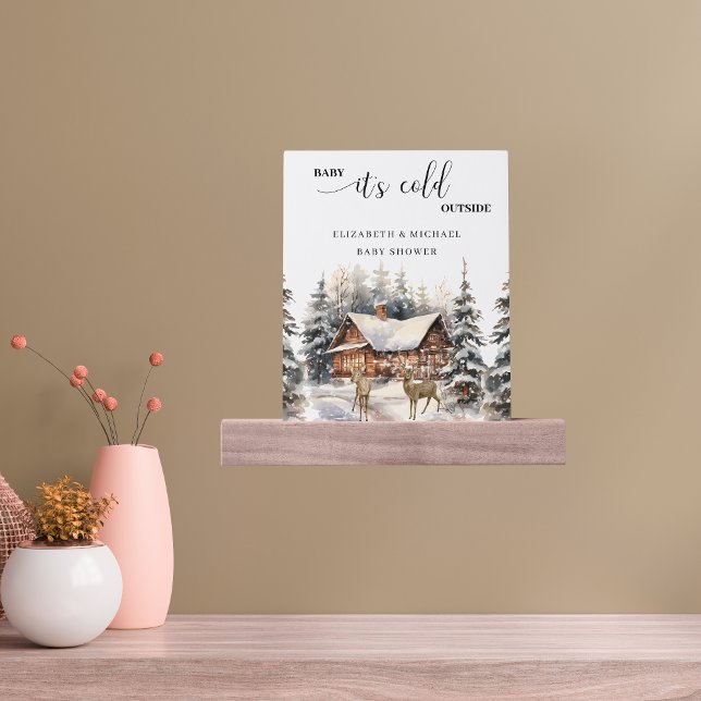 Winter Deer Woodland Baby Its Cold Outside Picture Ledge (Creator Uploaded)