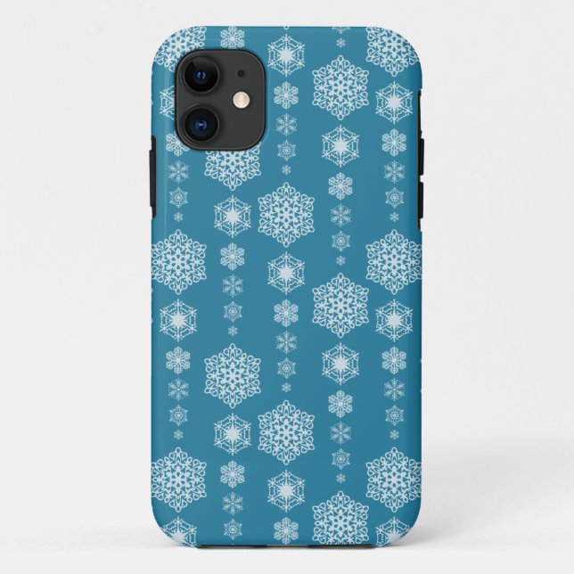 Winter Delight Blue iPhone 5/5S Case (Back)
