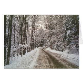 Winter dirt road cards