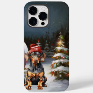 Winter Doberman Caravan Christmas Adventure  Case-Mate iPhone 14 Pro Max Case