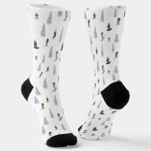 Winter Downhill Pattern Socks