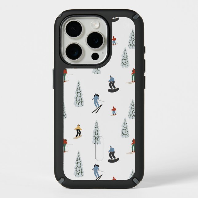 Winter Downhill Pattern Speck iPhone Case (Front)